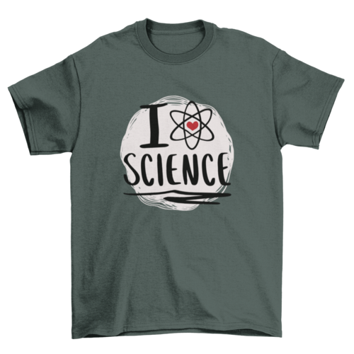 Science love atom symbol t-shirt