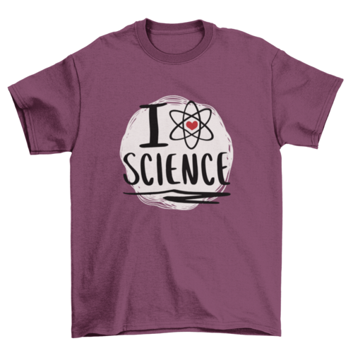 Science love atom symbol t-shirt