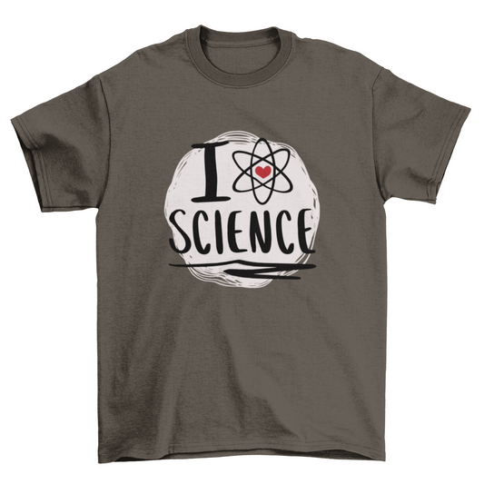 Science love atom symbol t-shirt