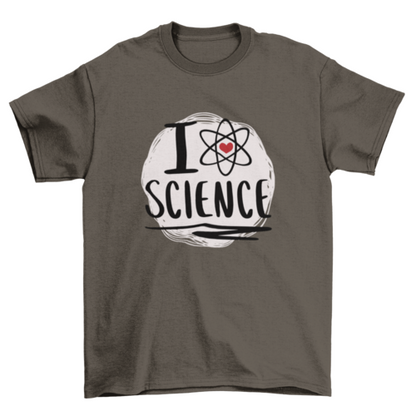 Science love atom symbol t-shirt
