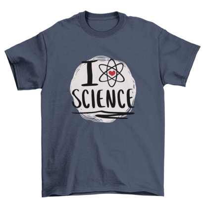 Science love atom symbol t-shirt