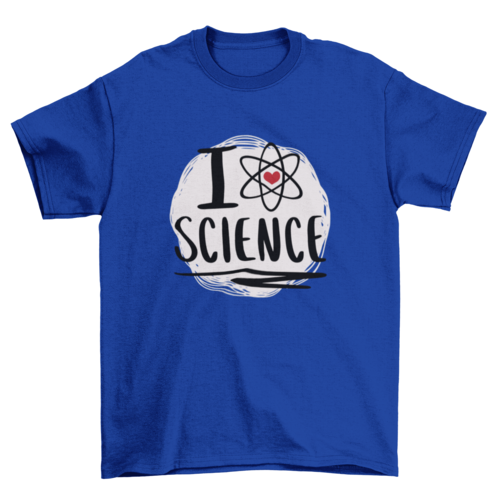 Science love atom symbol t-shirt